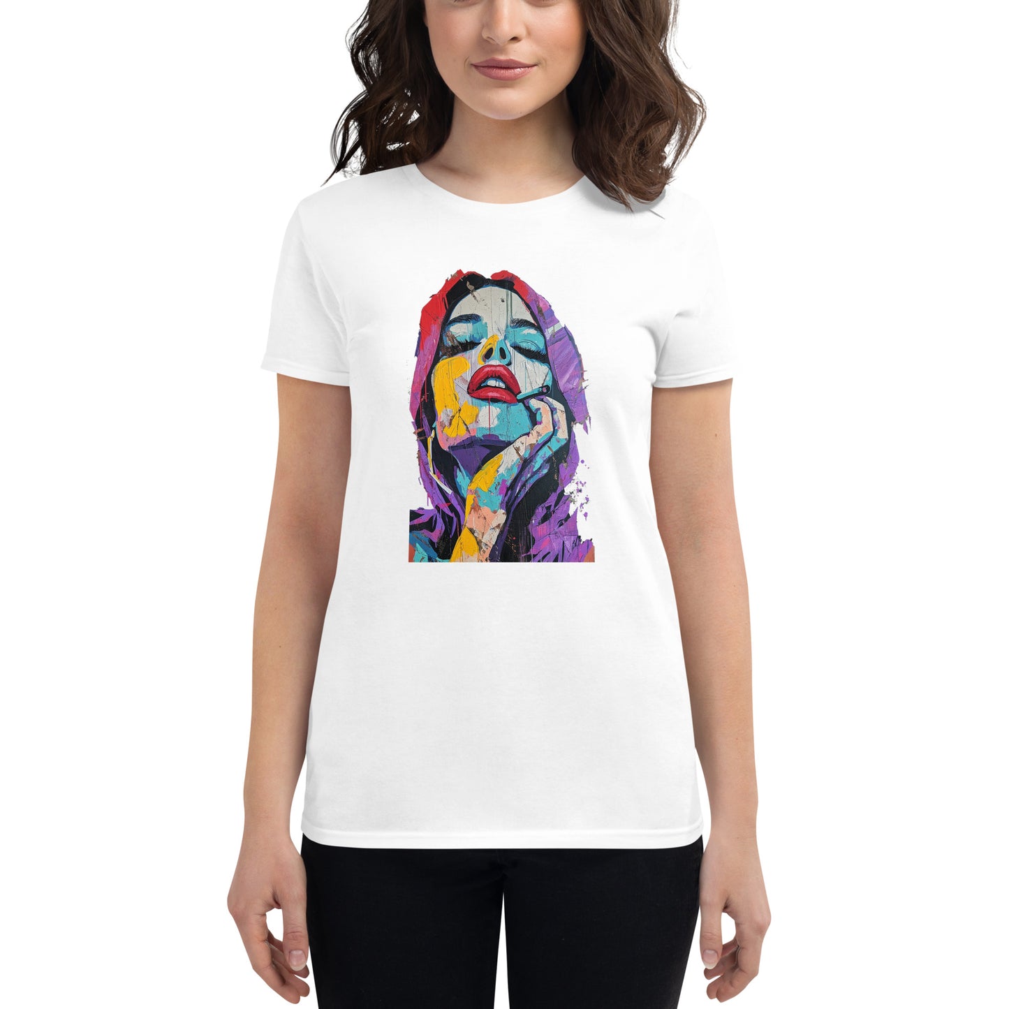 Women's Trashy Print short sleeve t-shirt